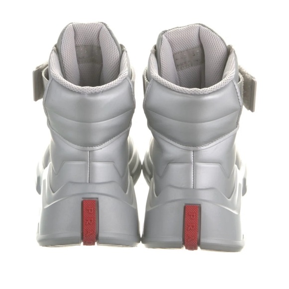 PRADA SPORT
Leather Wedge Sneakers Size 5, EXCELLENT CONDITION! Only worn twice - Picture 4 of 5